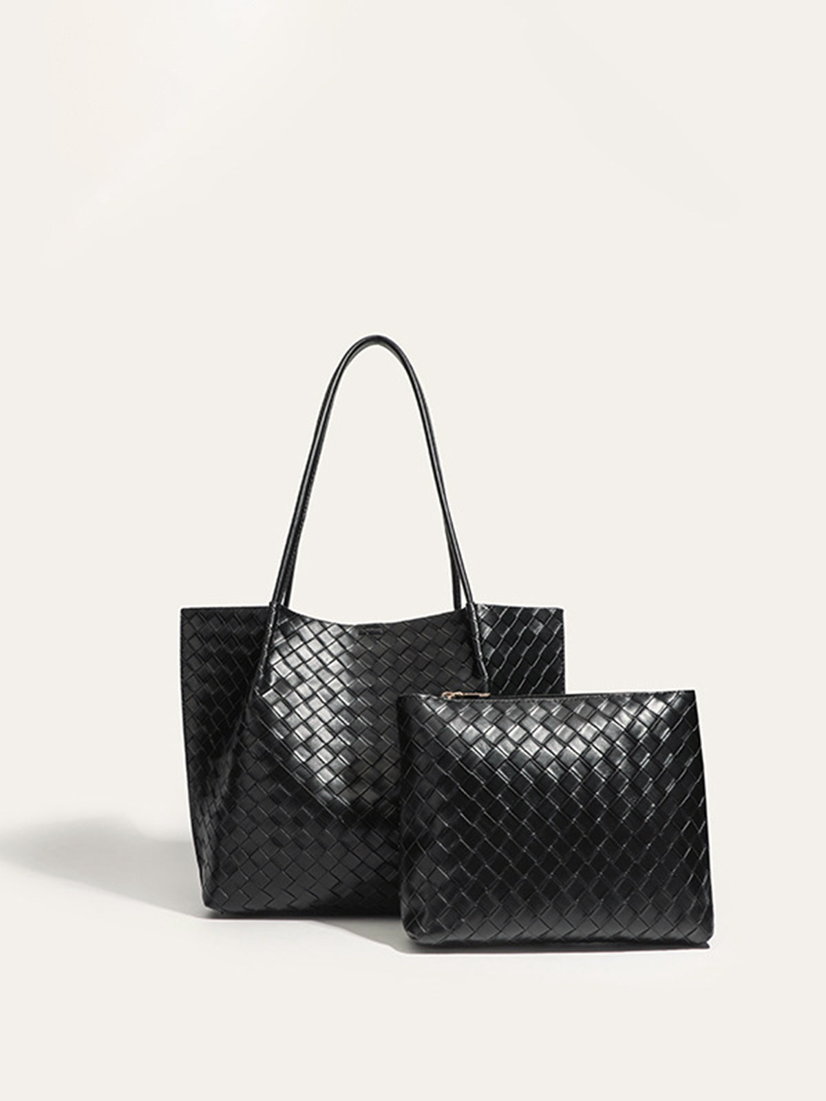 Woven PU Tote Bag