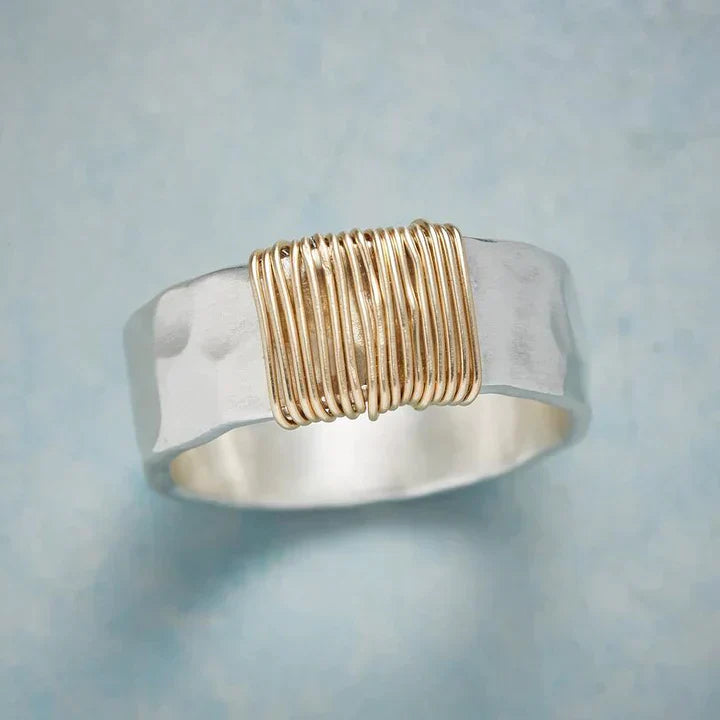 Vintage Gold-Colored Wire Ring