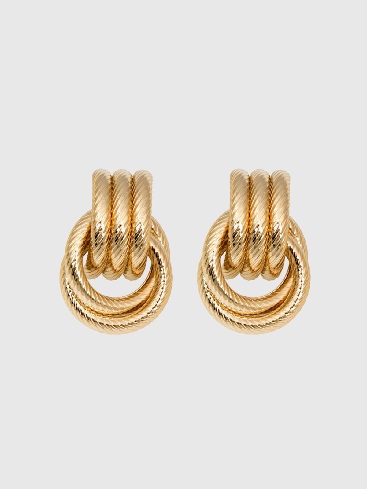 Hoop Cross Earrings